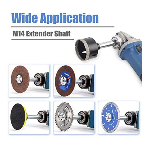 3Pcs Angle Grinder Extension Connecting Rods Set 5/8In-11 Thread Backi 2