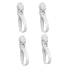 Self Adhesive Cable Ties, Pack of 4 Silicone Adhesive Holders, Cable Bundles
