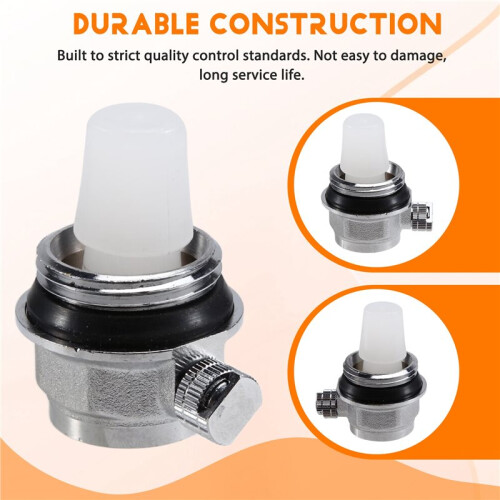 For Radiators Brass Automatic Exhaust Valve with External Thread Hydraulic Control for Bidirectional Flow DN25 Size 2