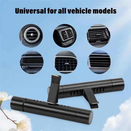 2er-Pack Auto-Duftdiffusoren mit 15 Nachfüllstäbchen, Lüftungsschlitzclip-Lufterfrischer für Autos, Aromadiffusor 1