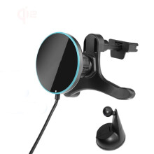 for Qi2 Wireless Car Charger 25W Fast Vent Clip Mount Holder for 17 16 15 14 ProMax Anti-Slip Holder