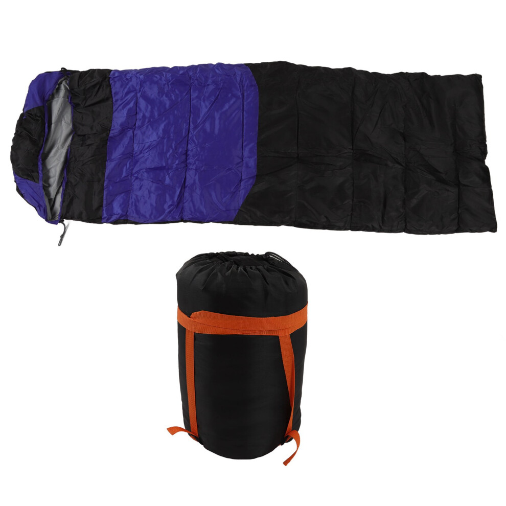 Portable Backpacking Sleeping Bag With Compression Sack, Water Resistant Cold Weather Sleep System For Adults & Kids, Warm Down Cotton Blanket For Out 9454554019130