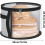 Foldable Durable Hat Storage Box with Clear Window and Handle for Travel and Various Styles Black 2PCS 5