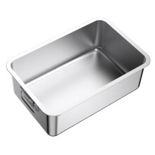 Stainless Steel Litter Box for Rabbits and Odor Control, Non Stick , (