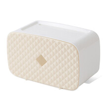 Compacte tissuehouder voor badkamer en slaapkamer, creatieve en ruimtebesparende wanddispenser voor thuis, geschikt voor nachtkastje, thuis of op