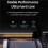 80W Charging Station with Retractable USB-C Cable Fast Charger for Tablet PC Phones Multiple Devices UK Plug 3
