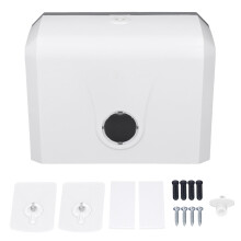 Dispensadores de toalhas de papel com design curvo para montagem na parede, para uso doméstico e comercial, com janela transparente e fácil
