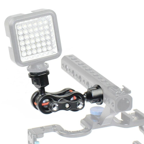 Double Ball Arm Mount 360 Degree Rotatable Camera Gimbal Bracket with