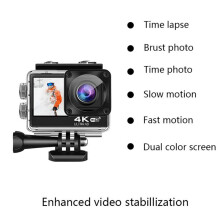 4K 60FPS WiFi Action Camera Anti-Shake DV Dual Screen 170 Wide Angle