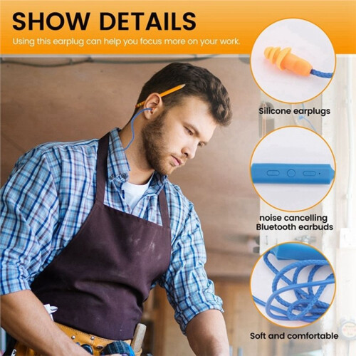 Ear Plugs Headset Kit for Construction Noise Cancelling Hearing Protection Ideal for Noisy Work Environments 1