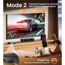 Optical Audio Cable Splitter 1 in 2 Out, Toslink Digital Fiber Audio Splitter 1 Male Input 2 Female Output