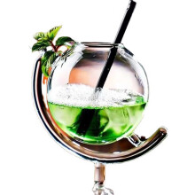 Cocktail Glass Globe Design Creative Bar Drinkware for Home Kitchen and Restaurant Use