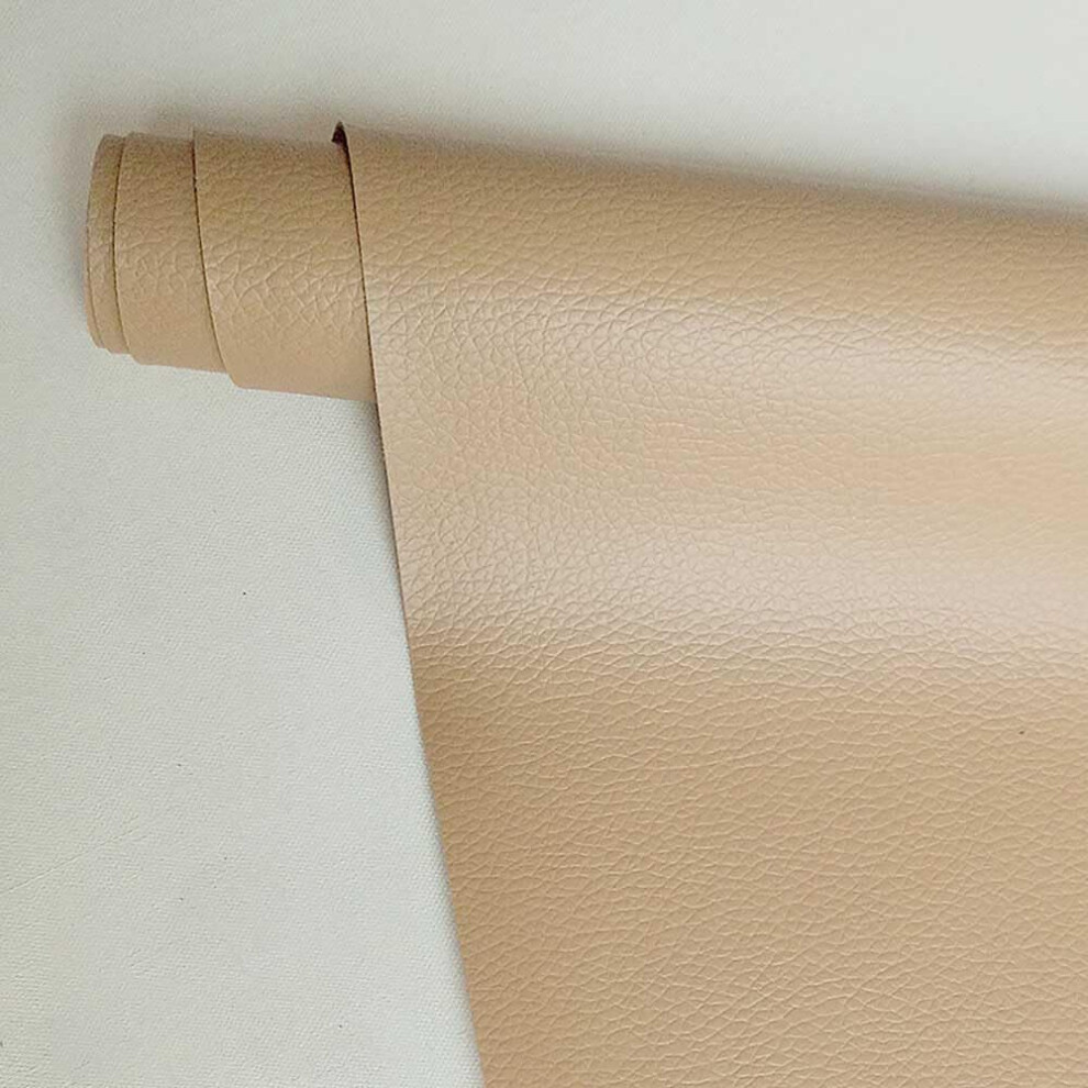 Leather Tape And Patch Khaki 39X50in Self Adhesive For Sofa Couch Car Seat Upholstery 9339159904473
