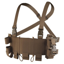 Chest Rig with elastic Triple Mag Pouch CS Hanging Tactical Vest Minimalist MultiMission CB One