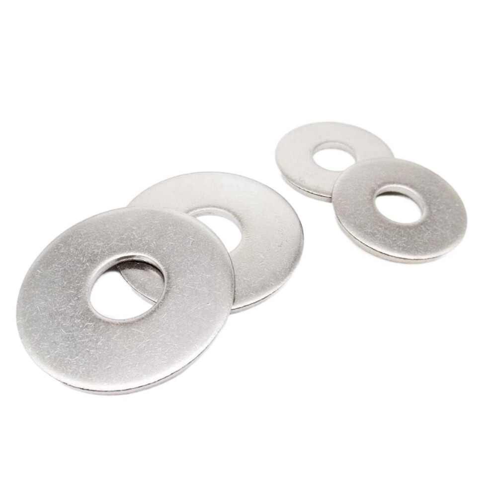 Ctongrunflat Washers M2.5 M3 M4 M5 M6 M8 304 Stainless Steel Thick Washer (50Pcs M5) 9119770529350