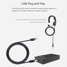 Q1 USB7.1 External Sound Card Desktop Computer Notebook Driver-Free H