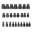 Screw Extractor Set with Box 25Pcs Hex Head Multi-Spline Bolt Chrome A 5