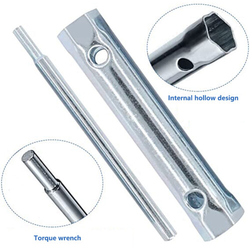 Metric Tubular Repair Double End Wrench Set Utility Spark Plug Replace 2