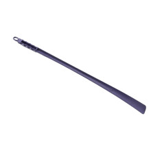 65cm Long Shoe Horn for Seniors with Smooth Edges and HeelFriendly Tip Purple