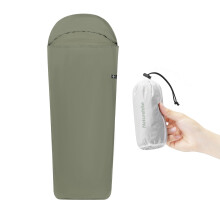 Ultralight Sleeping Bag Liner 128g Small Pack for Backpacking, Camping Green