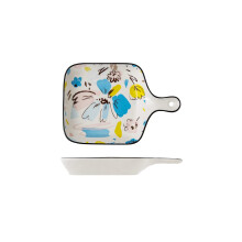 Pie Dish and Baking Tray Set, 8.7 Inch Porcelain Round Quiche Dish, Oven Microwave Dishwasher Safe