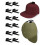 10Pcs Self Adhesive Baseball Cap Hooks Wall Mount Hats Organizer Holde 3