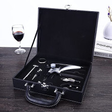 Wine Bottle Opener Set with Vacuum Stopper, Quick Cork Removal and Luxury Gift Packaging