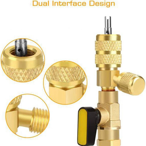 Brass - Valve Core Handling Tool Wrench Refrigeration 2