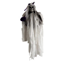 Gruselige Halloween-Wanddekoration, Geistergirlande, Totenkopfkranz, Türdekoration, Sukkulententopf mit Abflussgarnitur