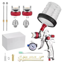Airbrush Car Paint Pneumatic Upper and Lower Pot Top Sheet Metal High