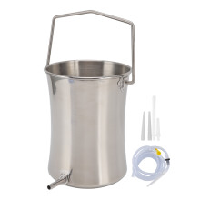 Kit de enema de hidroterapia colónica casera con cubo de acero inoxidable y manguera de silicona de grado médico, sistema reutilizable para la