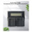 ENEL9 Camera Battery Double Charger LCD Digital for D40X D60 D3000 D50 4