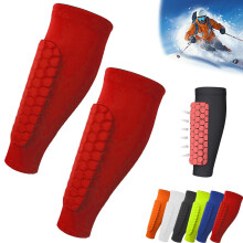 Frost Armours Ski Shields, Shin Defender Shin Pads, Long Breathable Elastic Honeycomb AntiCollision Leggings
