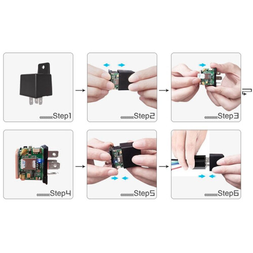 Relay GPS Tracker Car CJ730 9-90V Cut ACC Detect Mini Realtime Track V 2