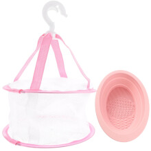 Makeup Brush Cleaner Kit with Foldable Silicone Bowl, Quick Drying Rack and Reusable Cleaning Pad