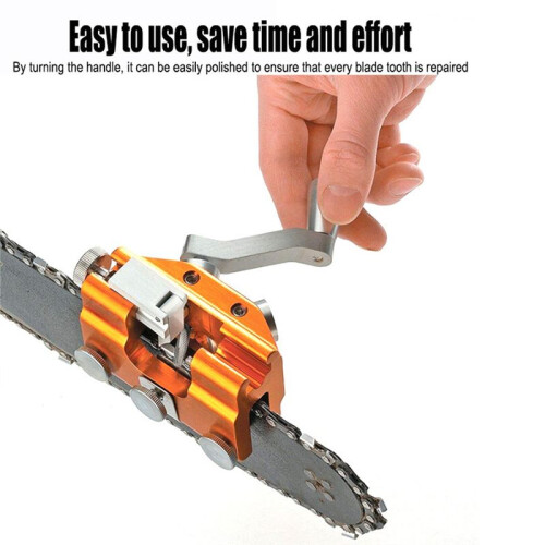 Bar Holder and Hand Chain Grinder Portable Tool for Sharpening Saw Cha 2
