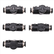 Pneumatic Ball Valve Push to Connect Fittings Air Flow Control Straigh