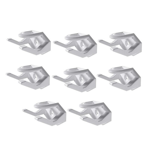 8Pcs Hat Hooks for Wall Rack Baseball Cap Display Hangers White