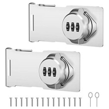 Cabinet Door Lock Anti-Theft Password Clothes Locker Double Buckle Pus