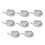 8Pcs Hat Hooks for Wall Rack Baseball Cap Display Hangers White 2