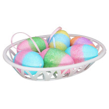 Bunte Ostereier-Dekorationen, leichtes Schaumstoff-Eier-Set in klassischen Pastelltönen, ideal für Schulbastelarbeiten und Heimpartys