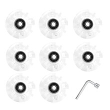 8 x 82A Light-Emitting Skate Wheels 32 58mm, Fitted with Bearings, Sui