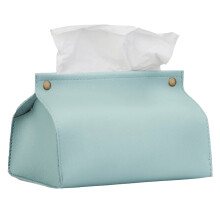 Tissueboxhoes met modern design, rechthoekige tissueboxhouder gemaakt van hoogwaardig PU-leer, elegante stofwerende opbergkoffer voor thuis, op