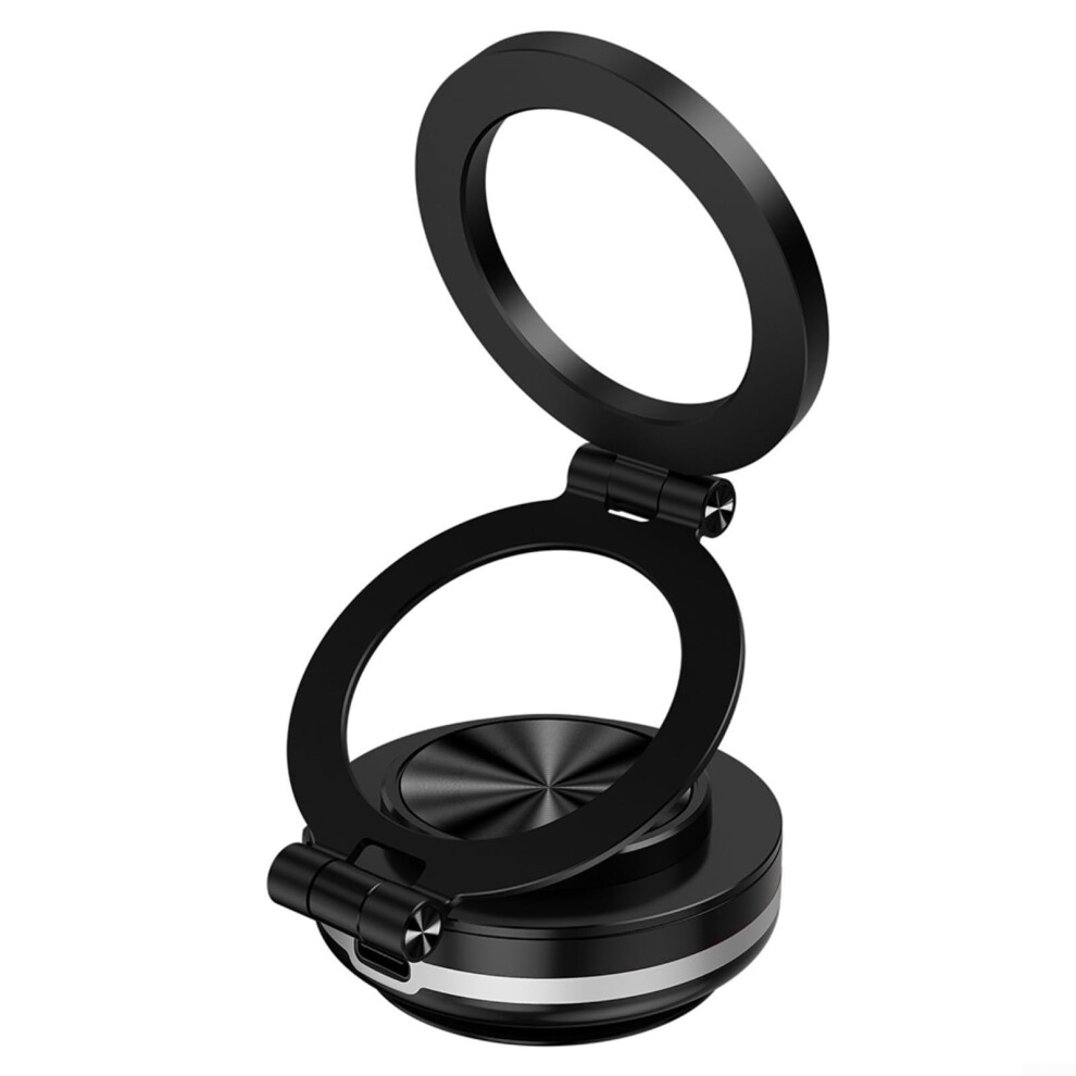 Car Phone Holder With Electric Vacuum Magnetic Lock, Strong Dashboard Mount For Smartphones, Black 9339159906057