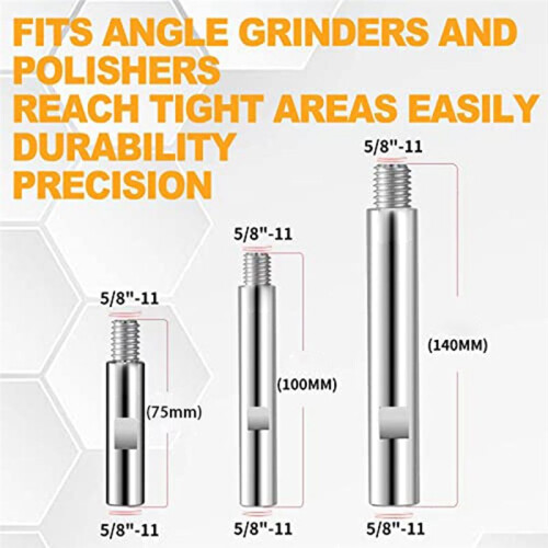 3PCS 5/8inch-11 Angle Grinder Extension,Help Sanding Discs,Cut-Off Whe 2