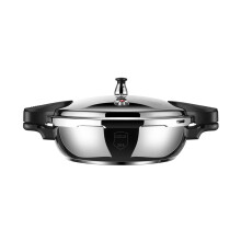 1.8L 304 Stainless Steel Pressure Cooker with Safety Lock, Induction Compatible, Easy Clean
