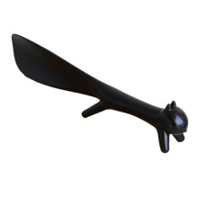 Plastic Shoe Horn 21cm Black – Compact Ergonomic Design for Easy Shoe Wearing and Travel