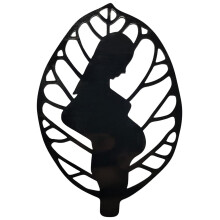 Illustrazione astratta di una donna in metallo, scultura decorativa da parete, idea regalo per interni ed esterni, arredamento moderno per la casa.
