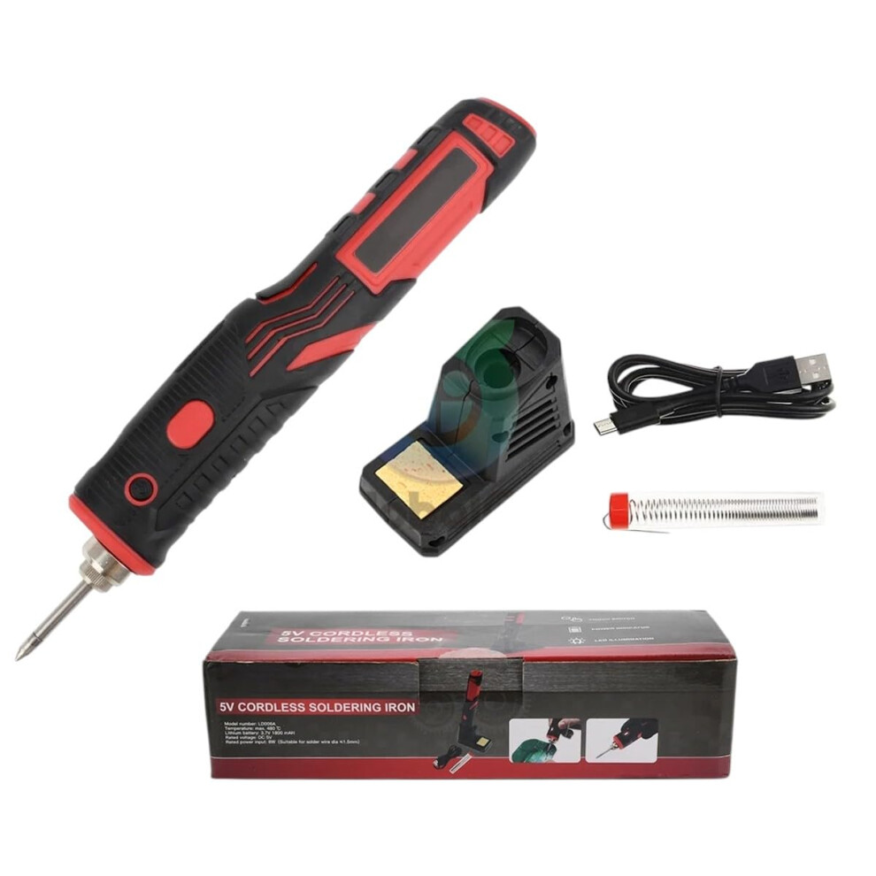 Cordless Soldering Iron Kit 480C Rapid Heat Up Rechargeable 1800Mah For Electronics 9339159906217