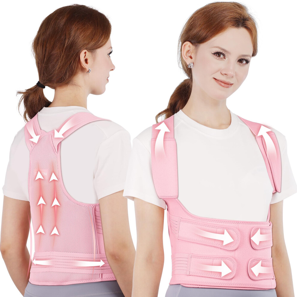 Back Posture Corrector, Adjustable Back Brace, Lumbar Support, Shoulder Straightener
